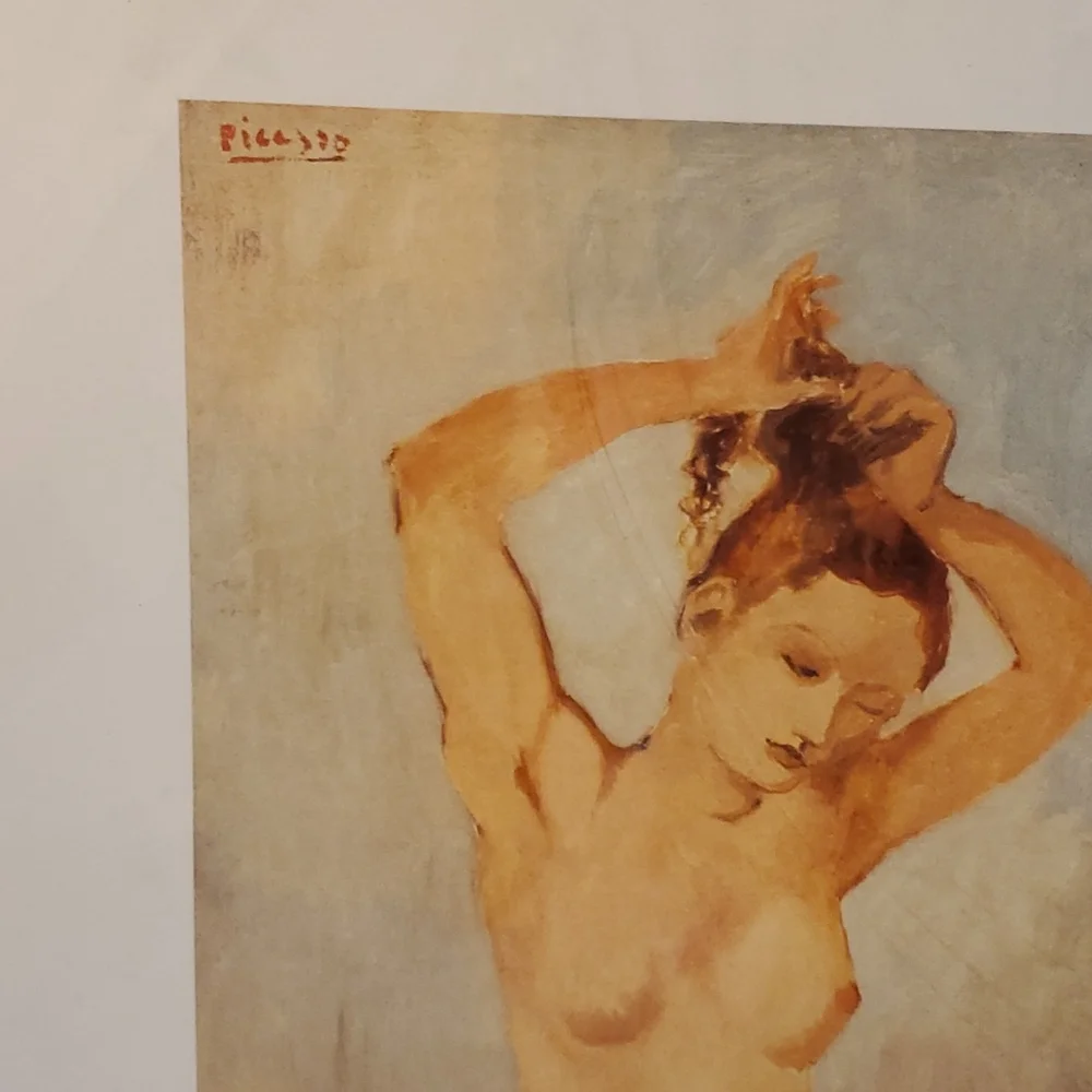 Picasso Print Naked Lady H 20" W 16" - Picture 2 of 7